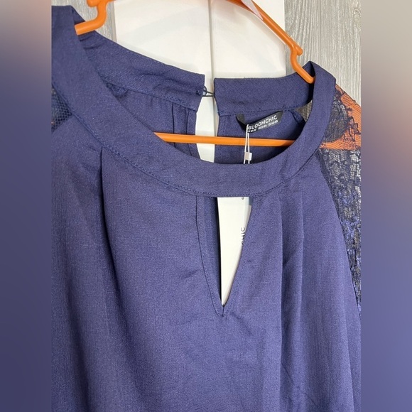 D16.19 NWT Bloomchic Lace Sleeve Sheath Dress w/Tie waist 18/20 (2X) - Picture 3 of 6